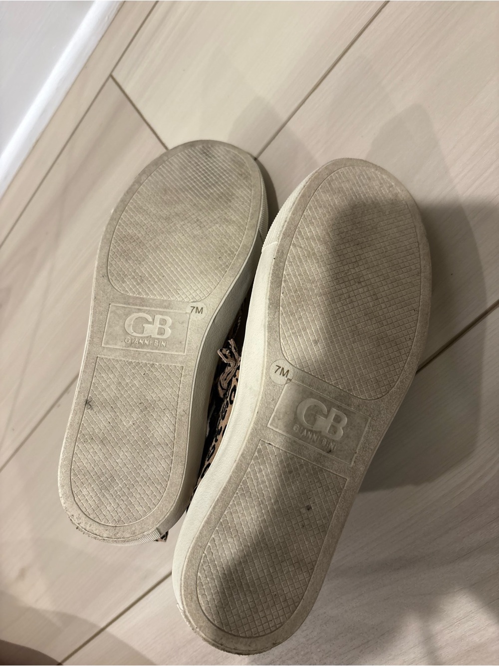 Giani Bini Leopard Print Slip-On Sneakers - Tan/Black - Picture 5 of 5